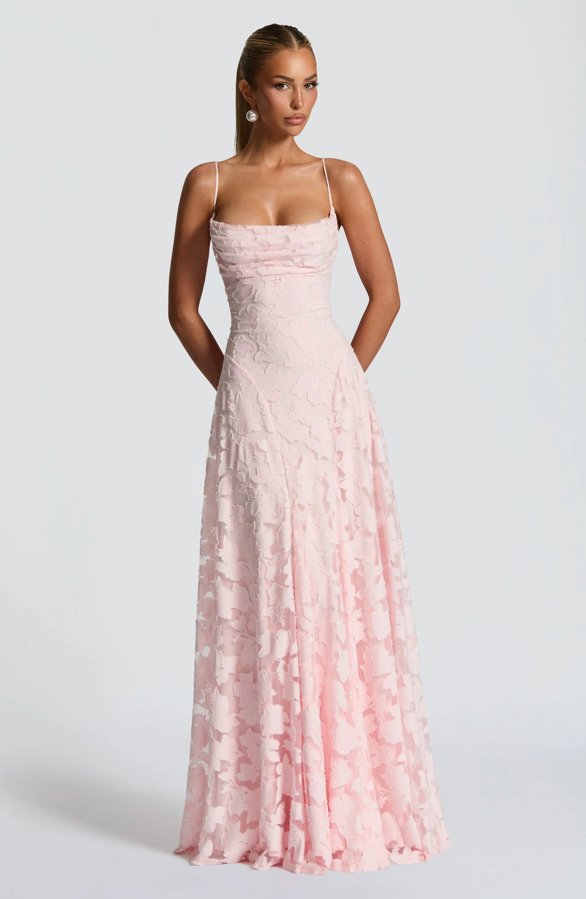 Floral Spaghetti-Strap Maxi Dress