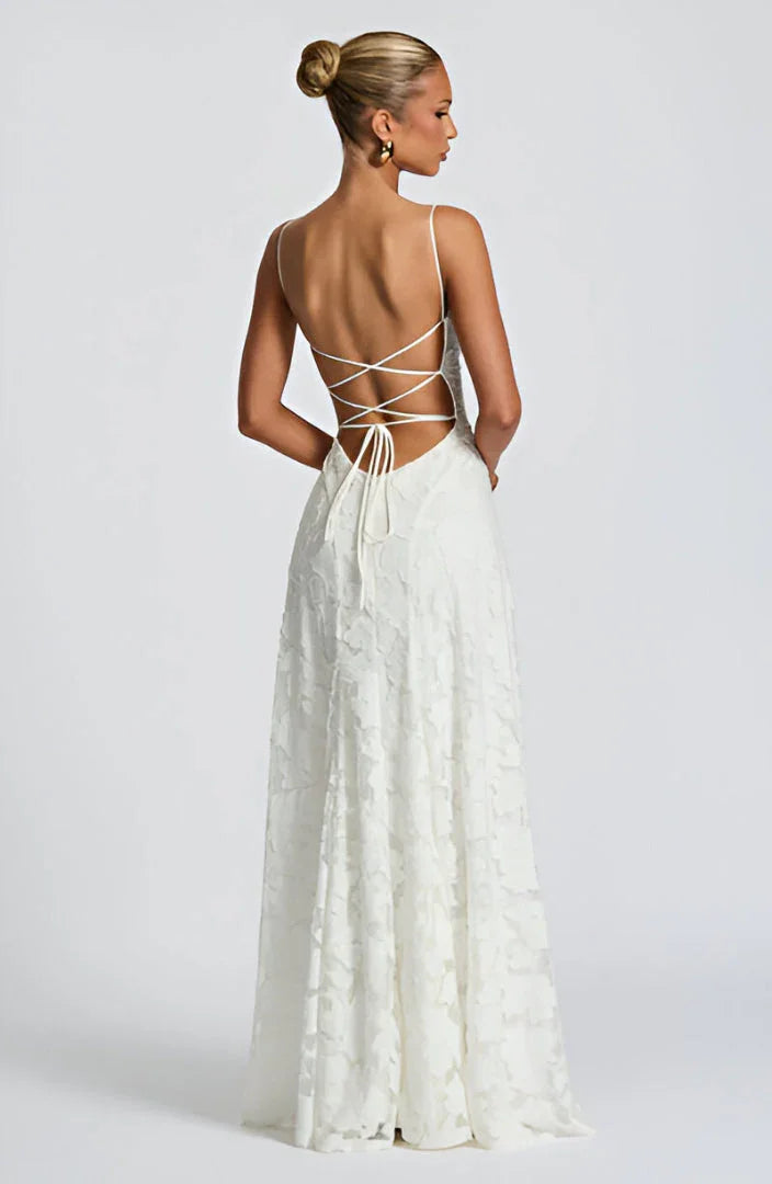 Floral Spaghetti-Strap Maxi Dress