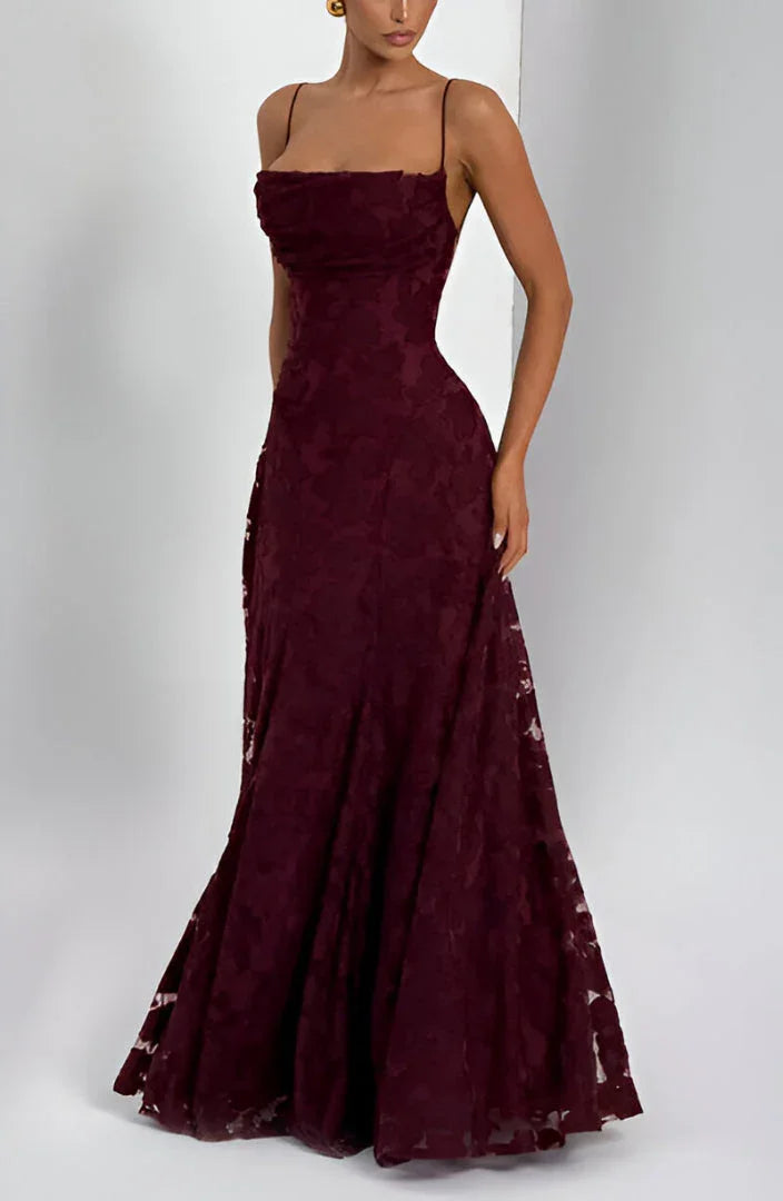 Floral Spaghetti-Strap Maxi Dress