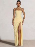 A-Line Strapless Stretch Crepe Prom Dress