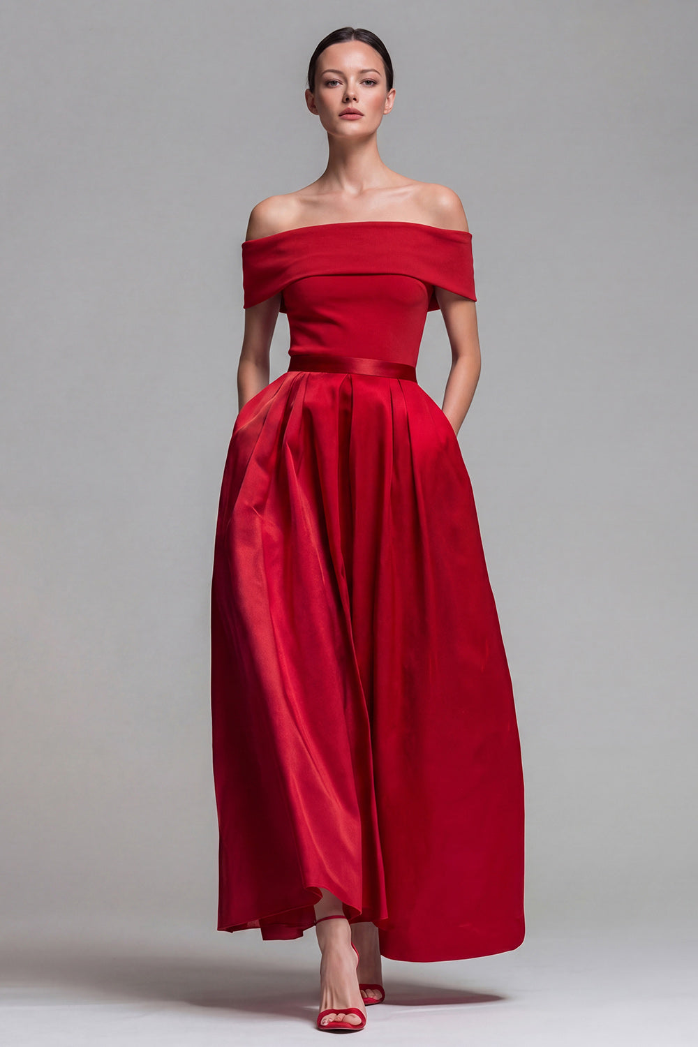 A-Line Off-Shoulder Formal Dress