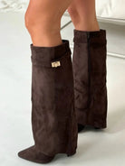 Metallic-Detail Boots with Cushioned Insoles