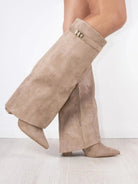 Metallic-Detail Boots with Cushioned Insoles