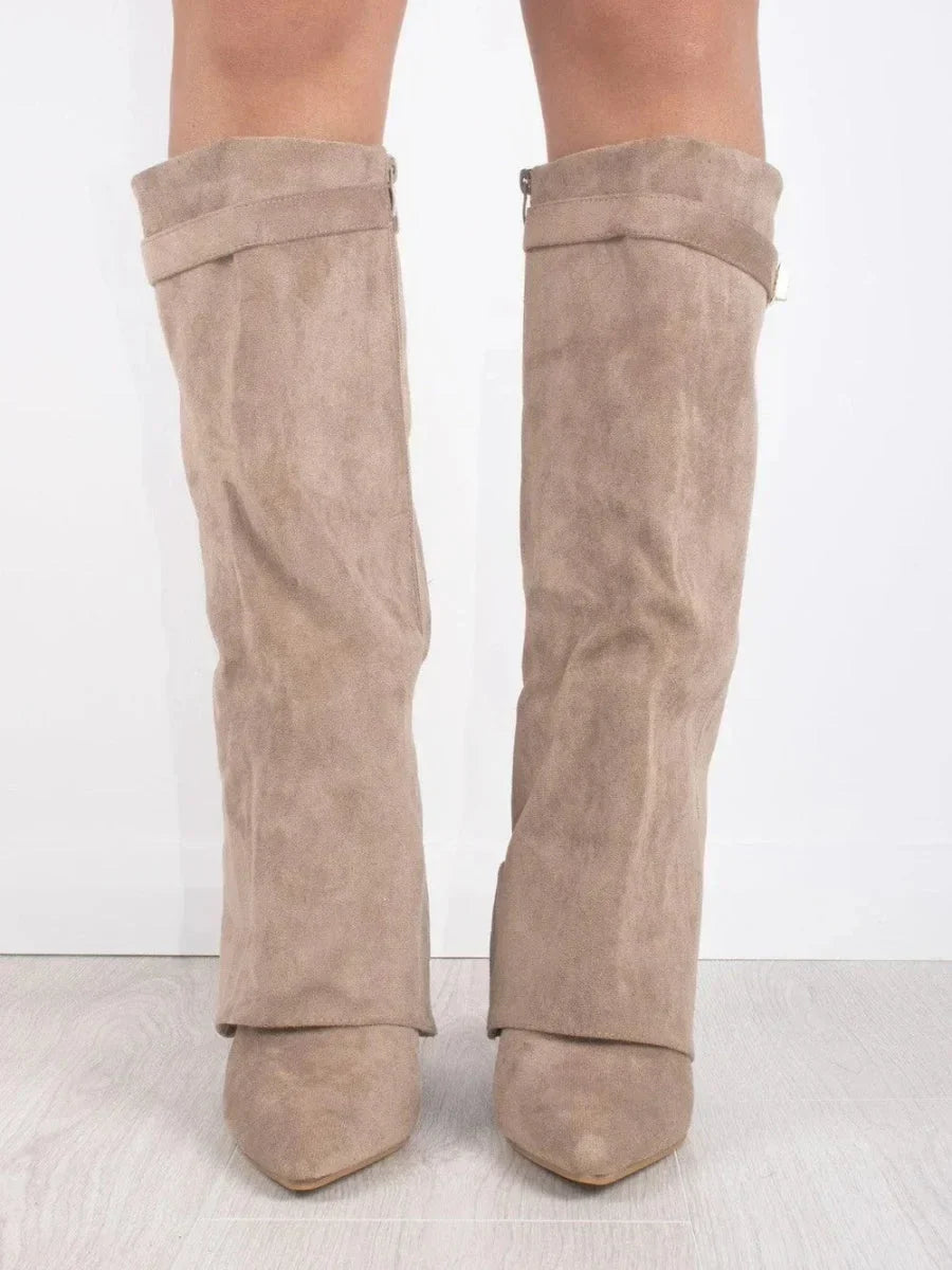 Metallic-Detail Boots with Cushioned Insoles