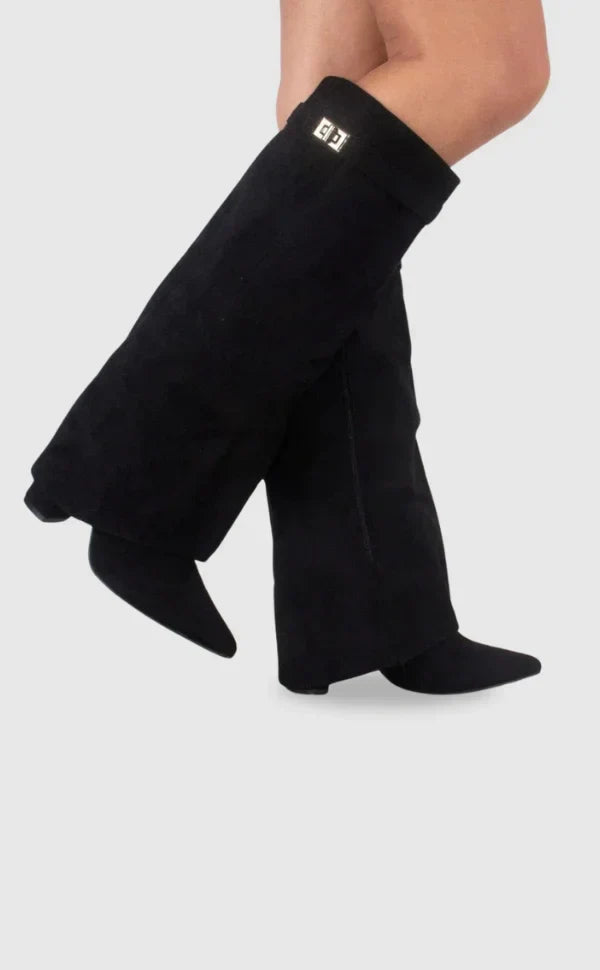 Metallic-Detail Boots with Cushioned Insoles