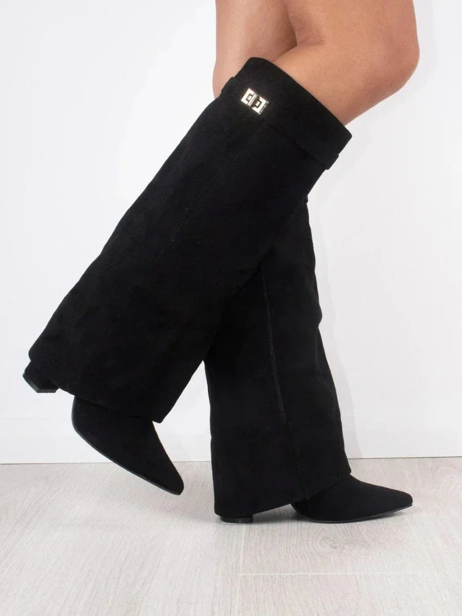 Metallic-Detail Boots with Cushioned Insoles
