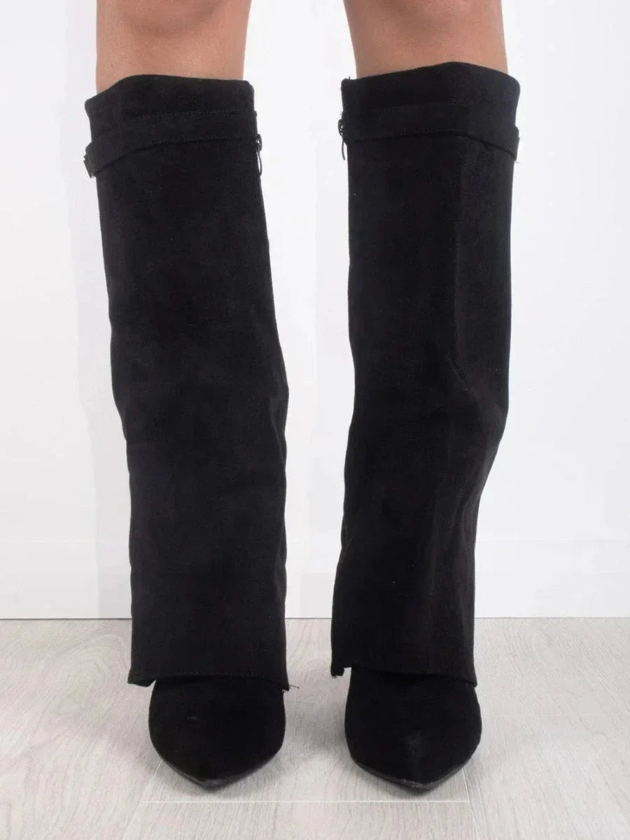 Metallic-Detail Boots with Cushioned Insoles
