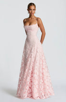 Floral Spaghetti-Strap Maxi Dress