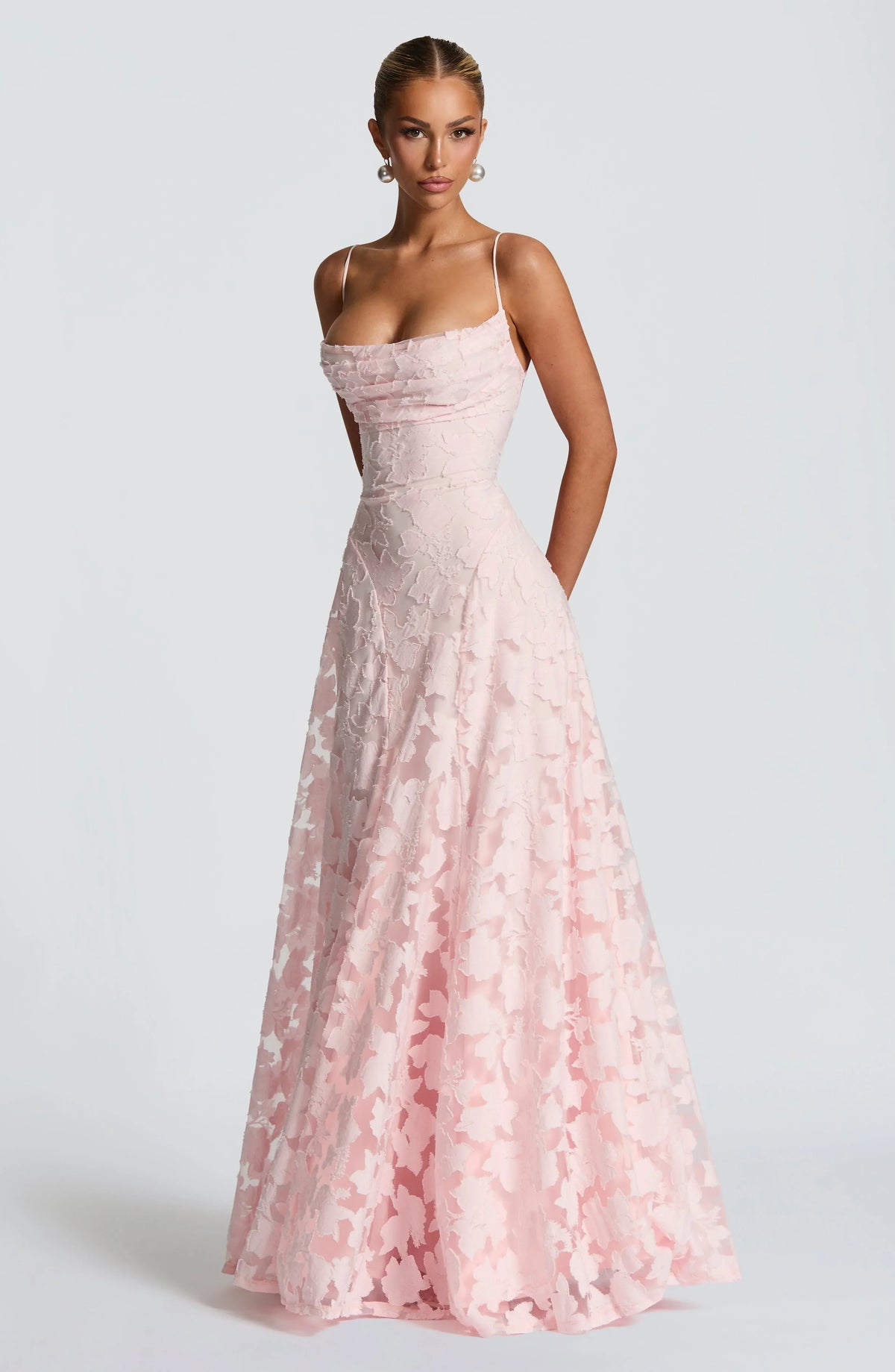 Floral Spaghetti-Strap Maxi Dress