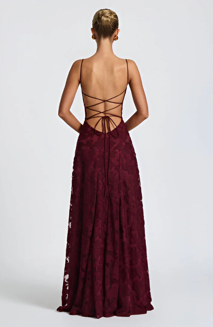 Floral Spaghetti-Strap Maxi Dress