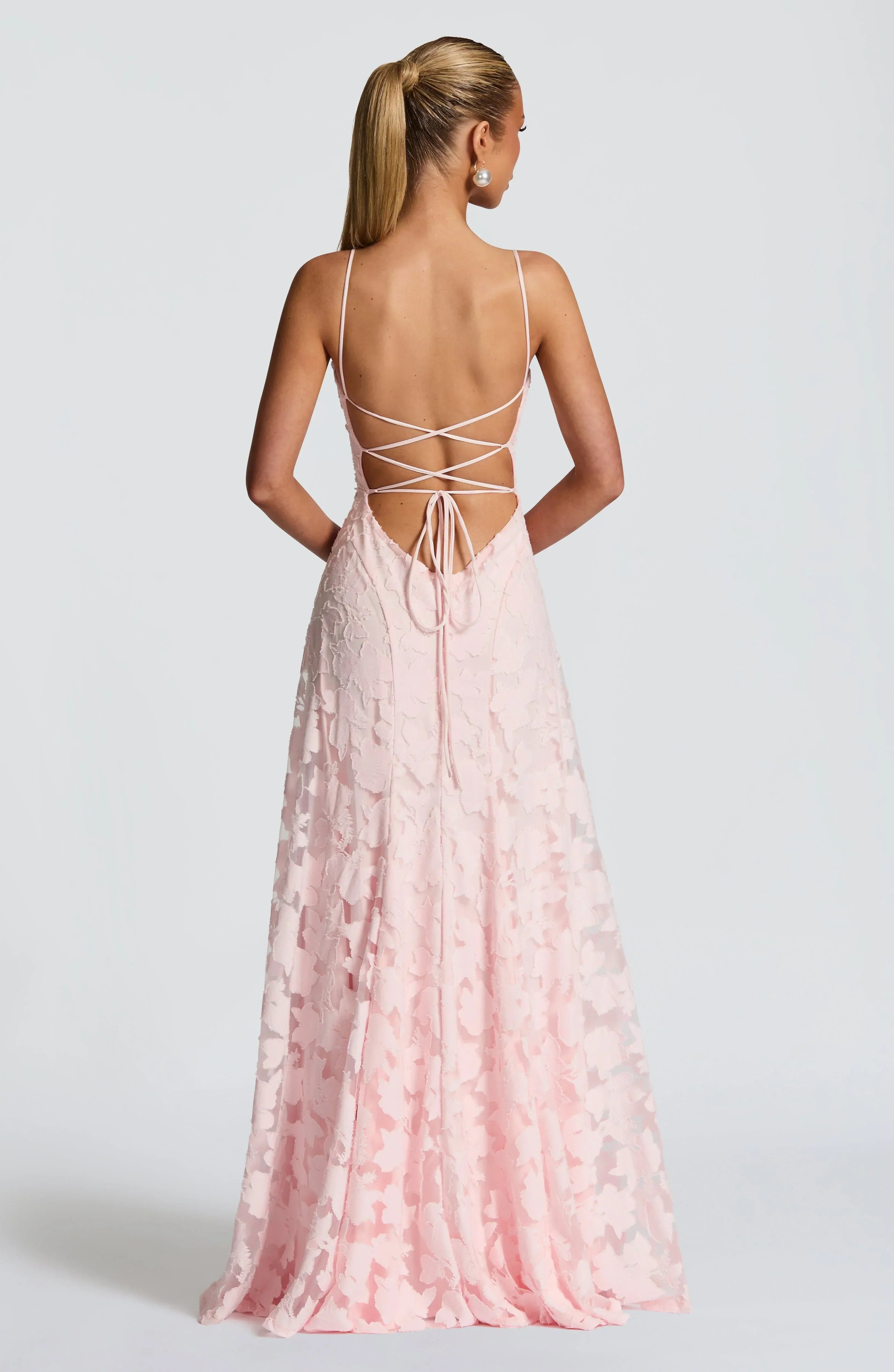 Floral Spaghetti-Strap Maxi Dress