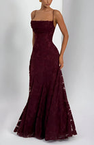 Floral Spaghetti-Strap Maxi Dress